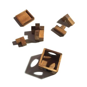 "Tabby Cube" Wooden Building Blocks (LG004)