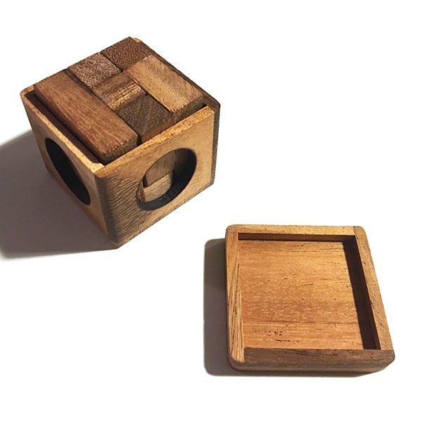 "Tabby Cube" Wooden Building Blocks (LG004)